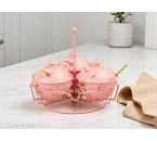 BM715 Pink Tempat Sambal Dengan Motif Marmer